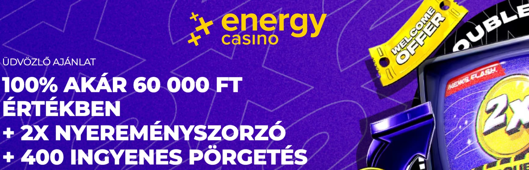 Energy Kaszinó bónuszok és játékok banner